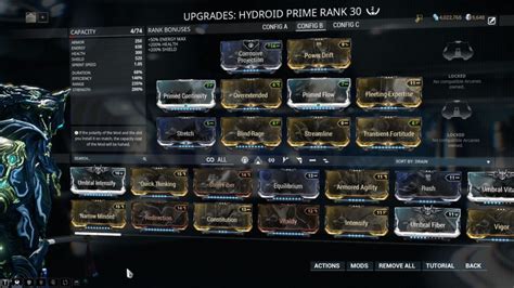 Hydroid Prime General use SP (no endurance) Hydroid Prime guide by mrsigy. . Hydroid prime build
